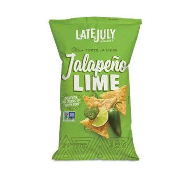 Late July Tortilla Chips Clasico Jalapeno Lime 2 oz., PK24 110445